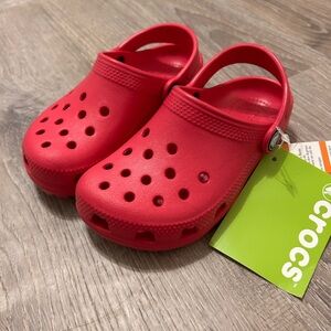 NWT Crocs, Girls, Candy Pink, Size C11